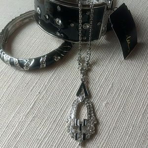 Lot - Art Deco inspired genuine crystal jewelry